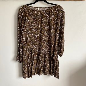 Brown Floral Rylee Cru